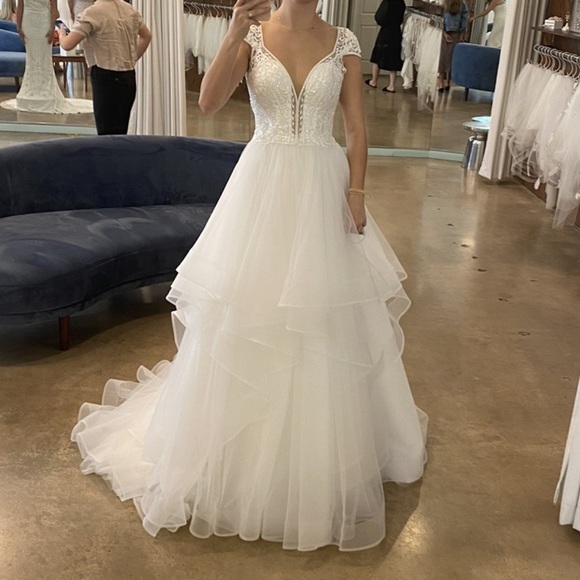 Monica Loretti wedding dress NWT Deodata 4550 - Picture 4 of 7